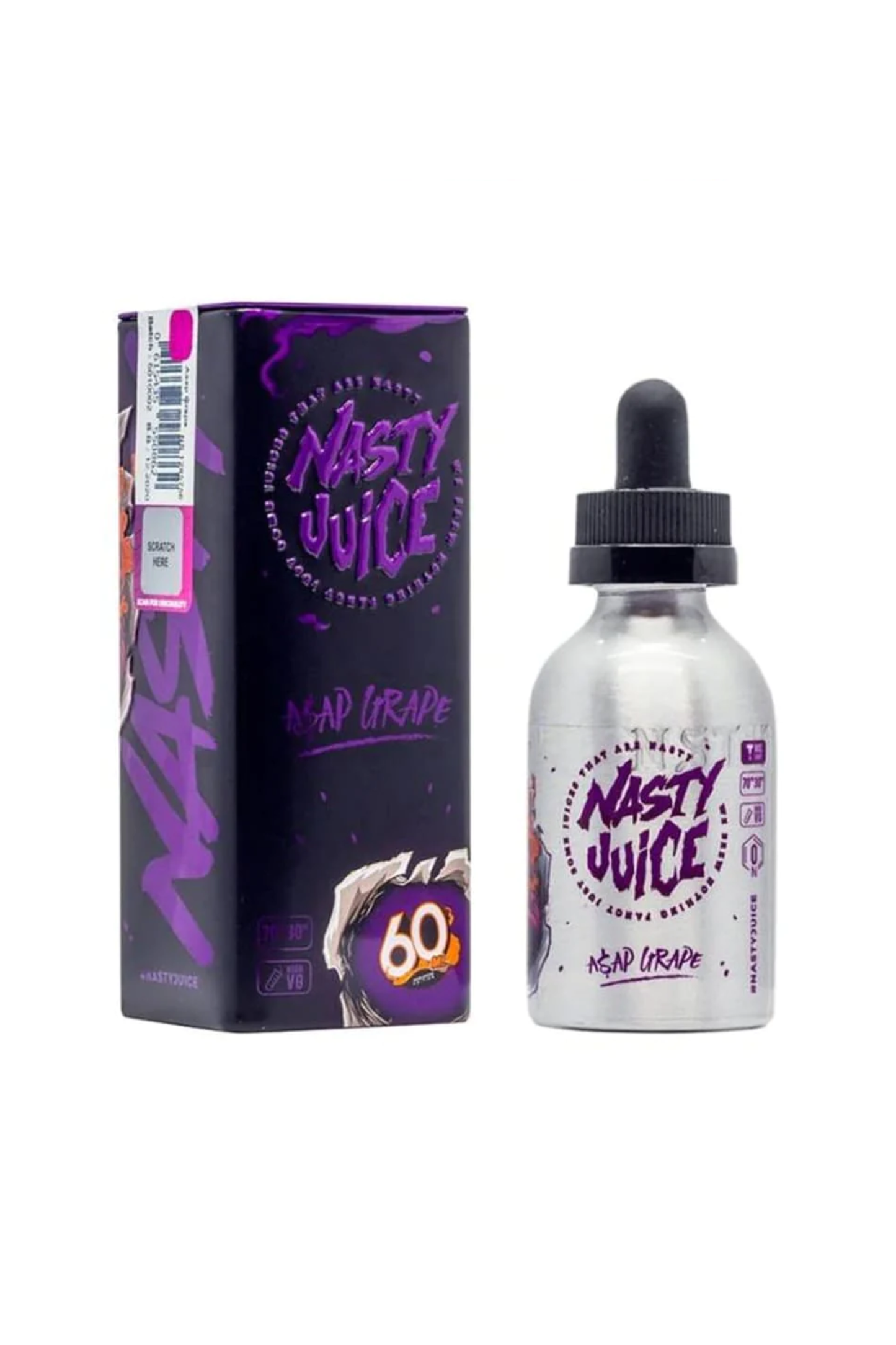 ASAP GRAPE NASTY JUICE 60ML SHORTFILL E-LIQUID