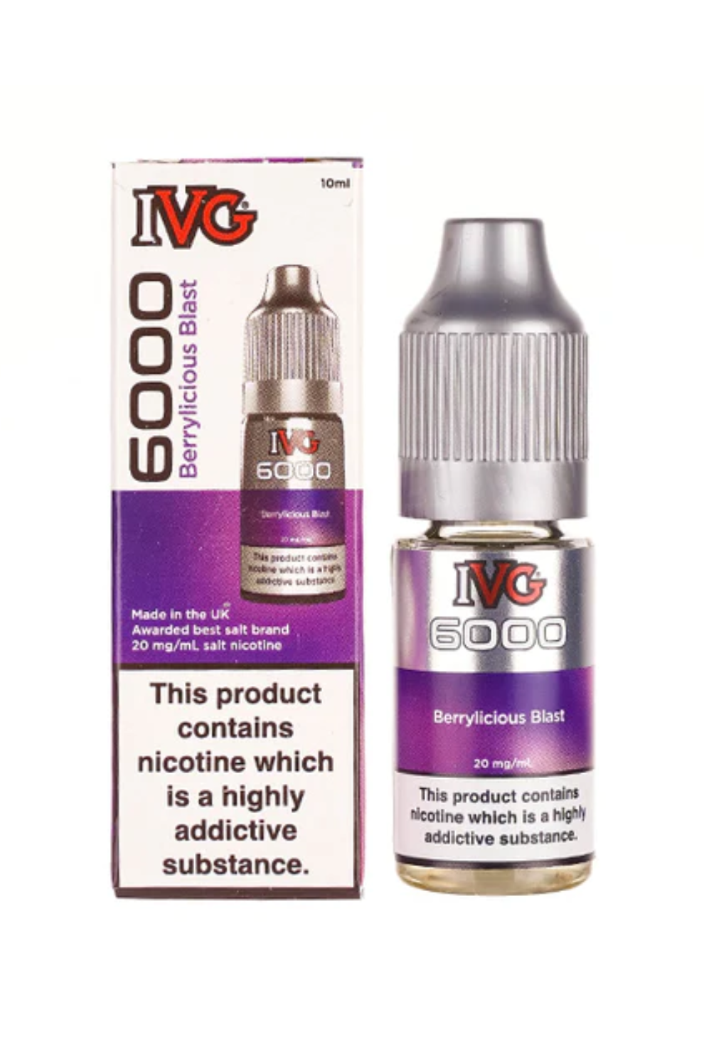 BERRYLICIOUS BLAST IVG 6000 NIC SALT E-LIQUID