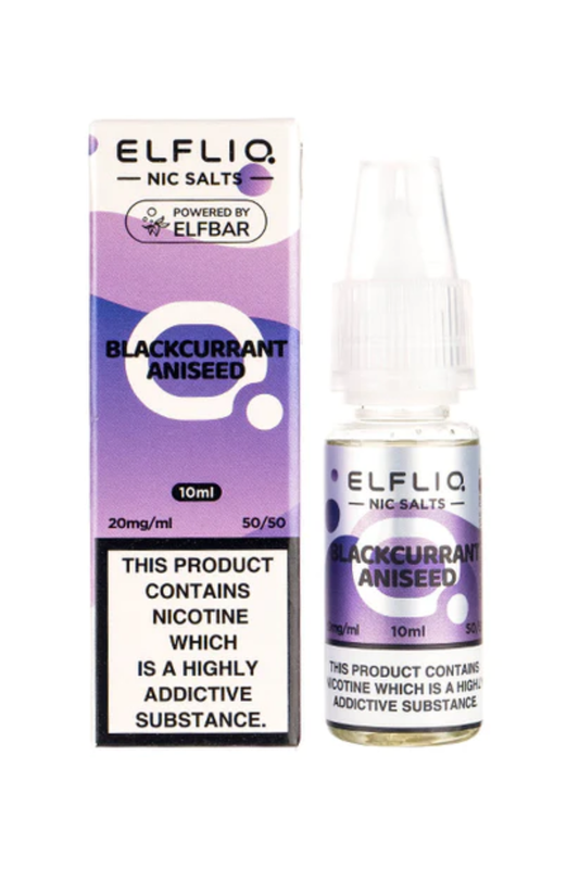 BLACKCURRANT ANSEED ELFLIQ NIC SALT E-LIQUID