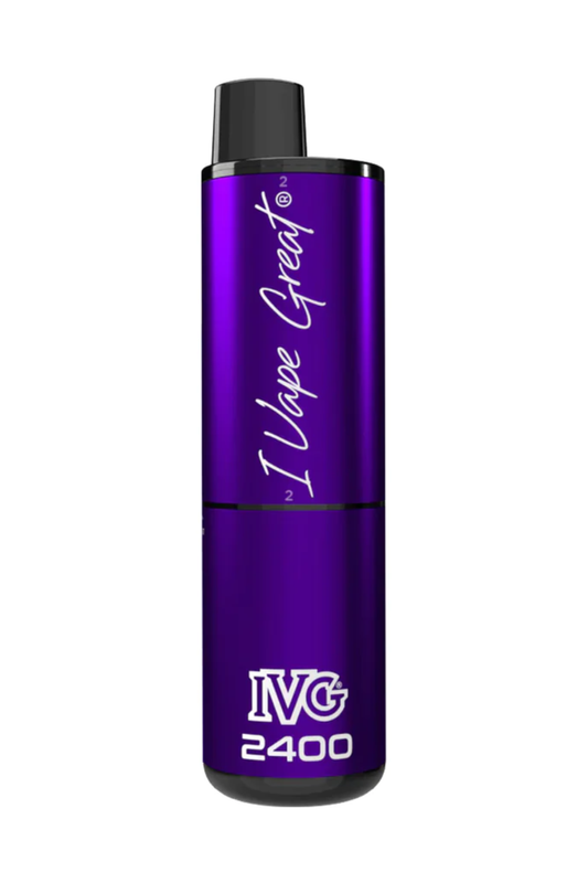 BLACKCURRANT MENTHOL IVG 2400 DISPOSABLE VAPE