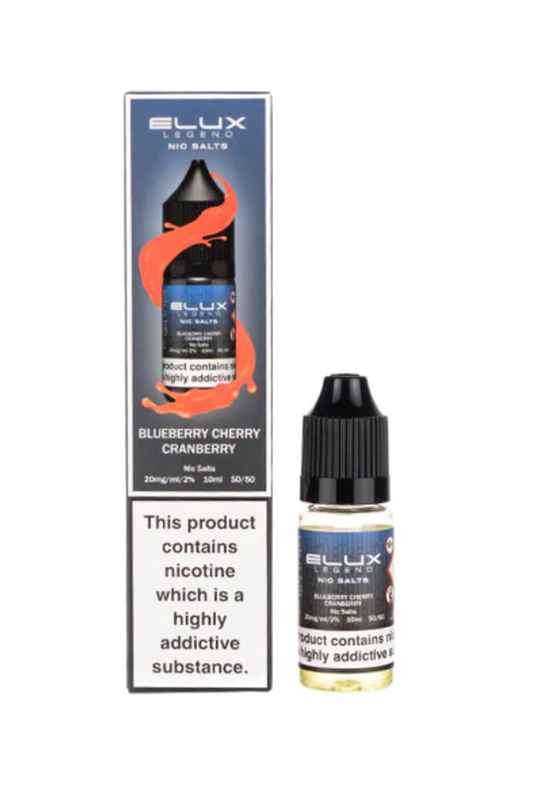 BLUEBERRY CHERRY CRANBERRY ELUX NIC SALT E-LIQUID