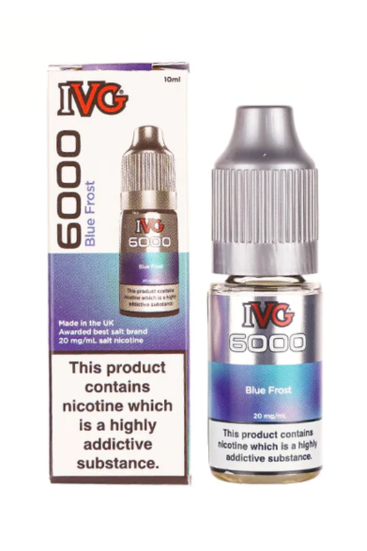 BLUE FROST IVG 6000 NIC SALT E-LIQUID