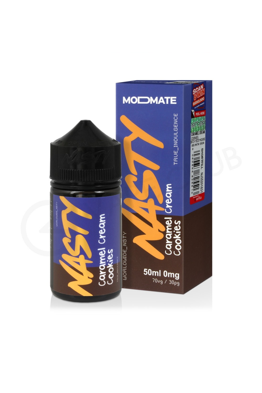 CARAMEL CREAM COOKIES NASTY JUICE 50ML SHORTFILL E-LIQUID