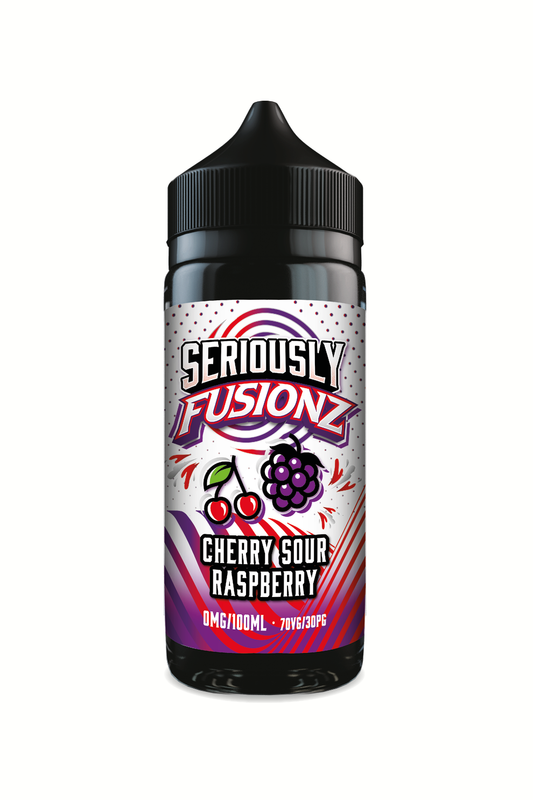 CHERRY SOUR RASPBERRY SERIOUSLY FUSIONZ 100ML E-LIQUID