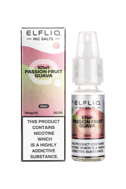 KIWI PASSIONFRUIT GUAVA ELFLIQ NIC SALT E-LIQUID