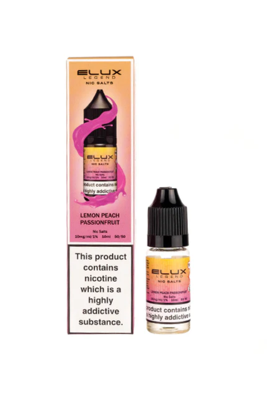 LEMON PEACH PASSIONFRUIT ELUX NIC SALT E-LIQUID