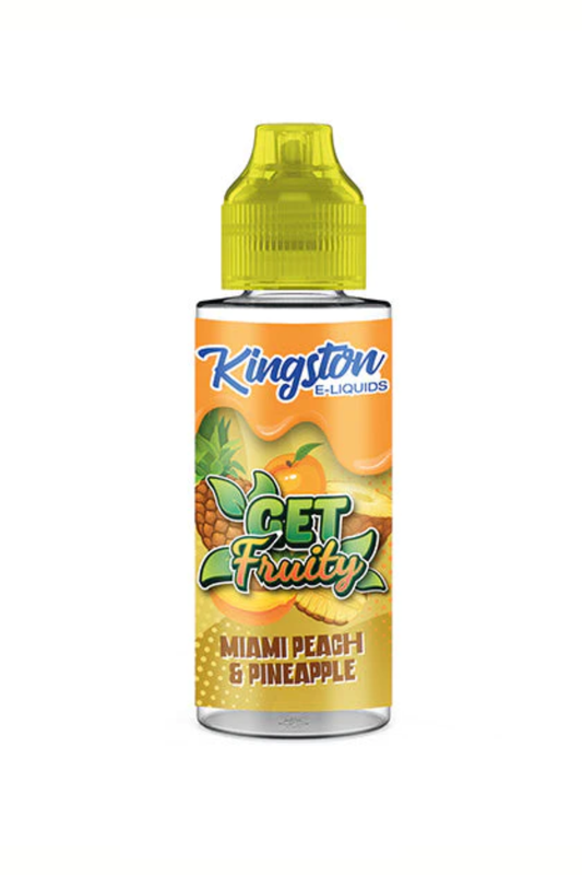 MIAMI PEACH & PINEAPPLE KINGSTON 100ML SHORTFILL E-LIQUID