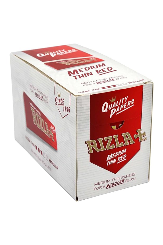 RED STANDARD RIZLA, BOX OF 100 BOOKLETS