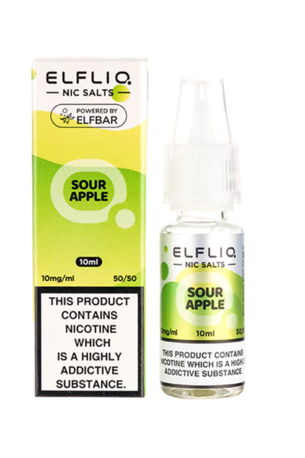 SOUR APPLE ELFLIQ NIC SALT E-LIQUID