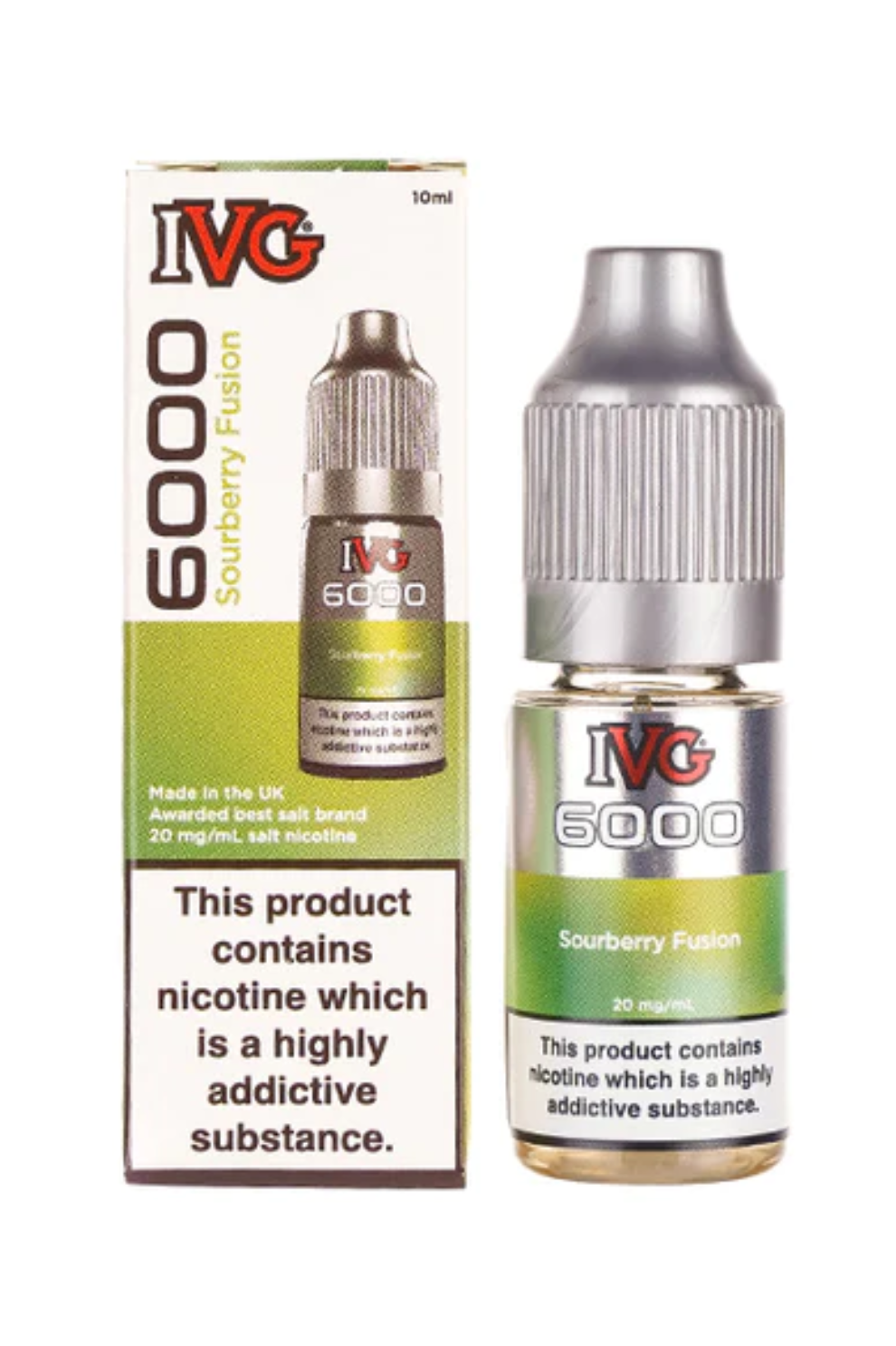 SOURBERRY FUSION IVG 6000 NIC SALT E-LIQUID