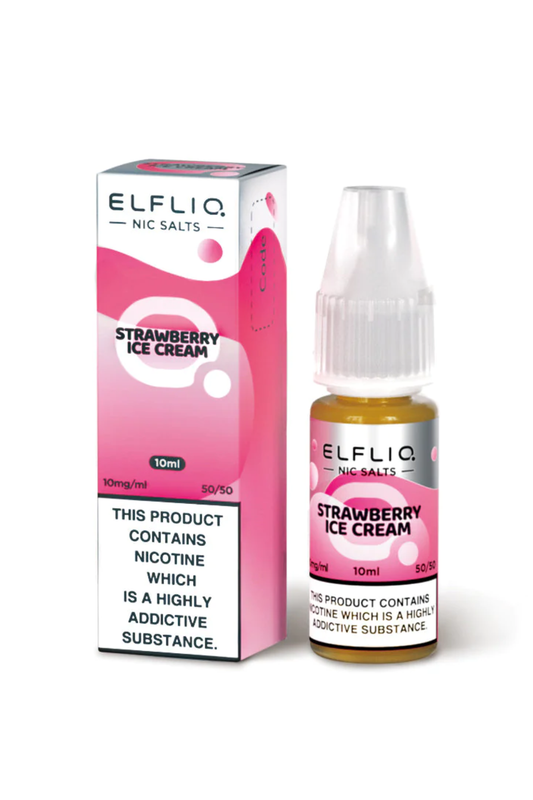 STRAWBERRY ICE CREAM ELFLIQ NIC SALT E-LIQUID