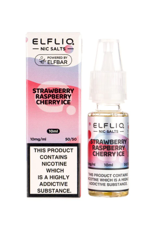 STRAWBERRY RASPBERRY CHERRY ICE ELFLIQ NIC SALT E-LIQUID