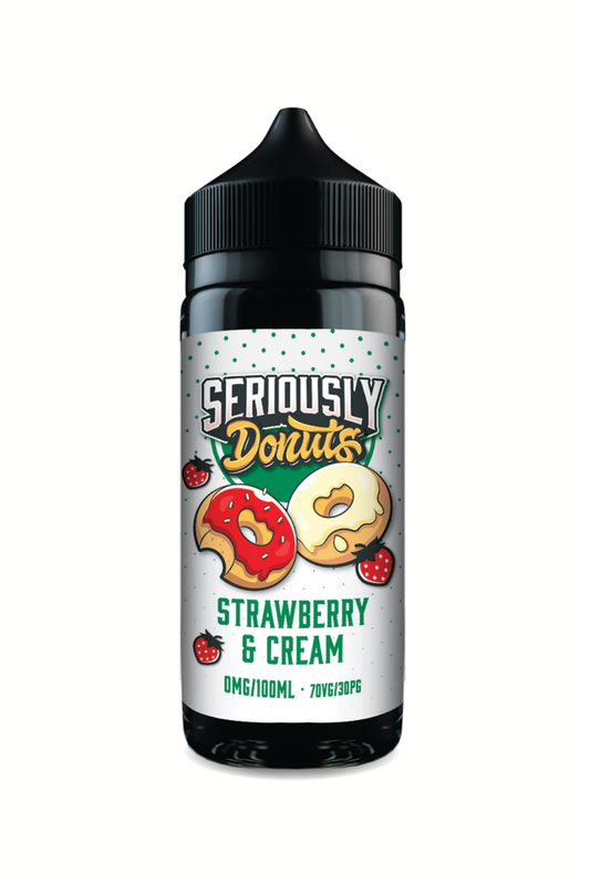 STRAWBERRY & CREAM SERIOUSLY DONUTS 100ML E-LIQUID