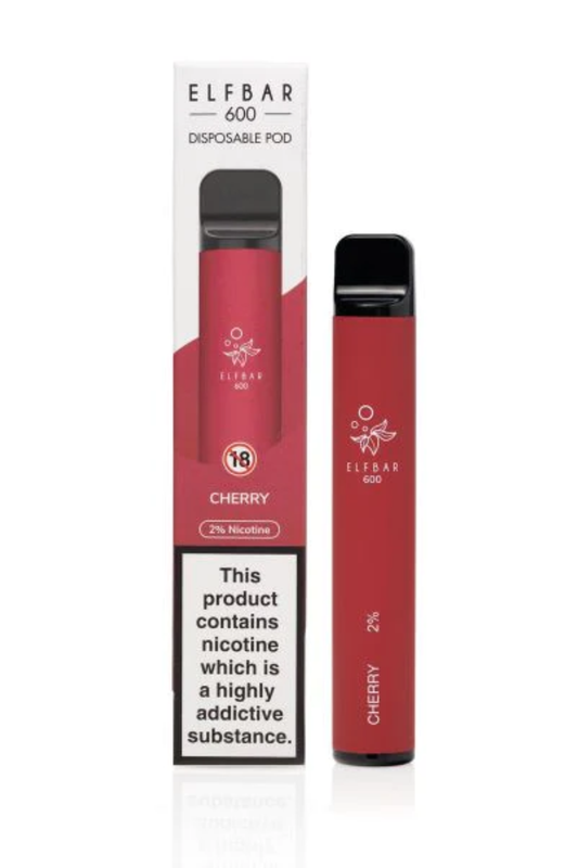 CHERRY ELF BAR 600 DISPOSABLE VAPE