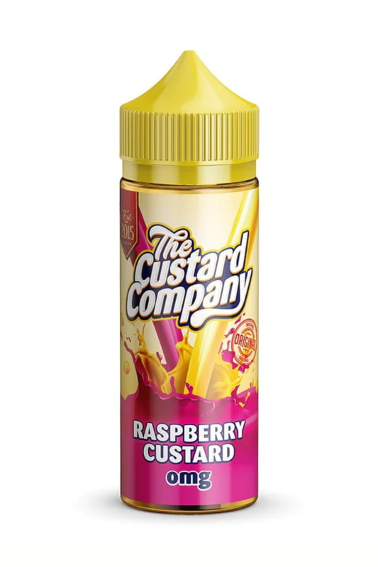 RASPBERRY CUSTARD SHORTFILL E-LIQUID BY THE CUSTARD CO.