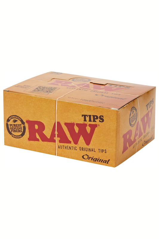 RAW AUTHENTIC ORIGINAL FILTER TIPS, BOX OF 50